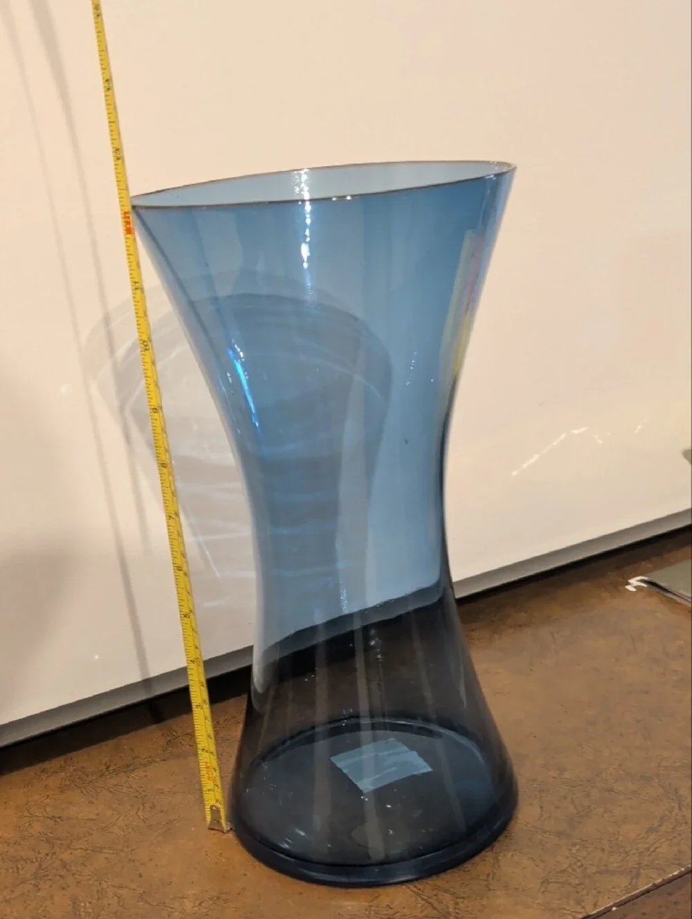 Blue Glass Decorative Vase